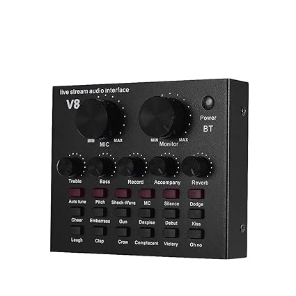  Muslady External Audio Mixing Sound Card Usb