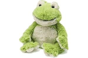 warmies Microwavable & Weighted Stuffed Animals, Frog - Heated Stuffed Animal Plushie for Warmth & Comfort - Cute Soft Plush Toys for Adults & Children (Boys, Girls, Babies & Toddlers)