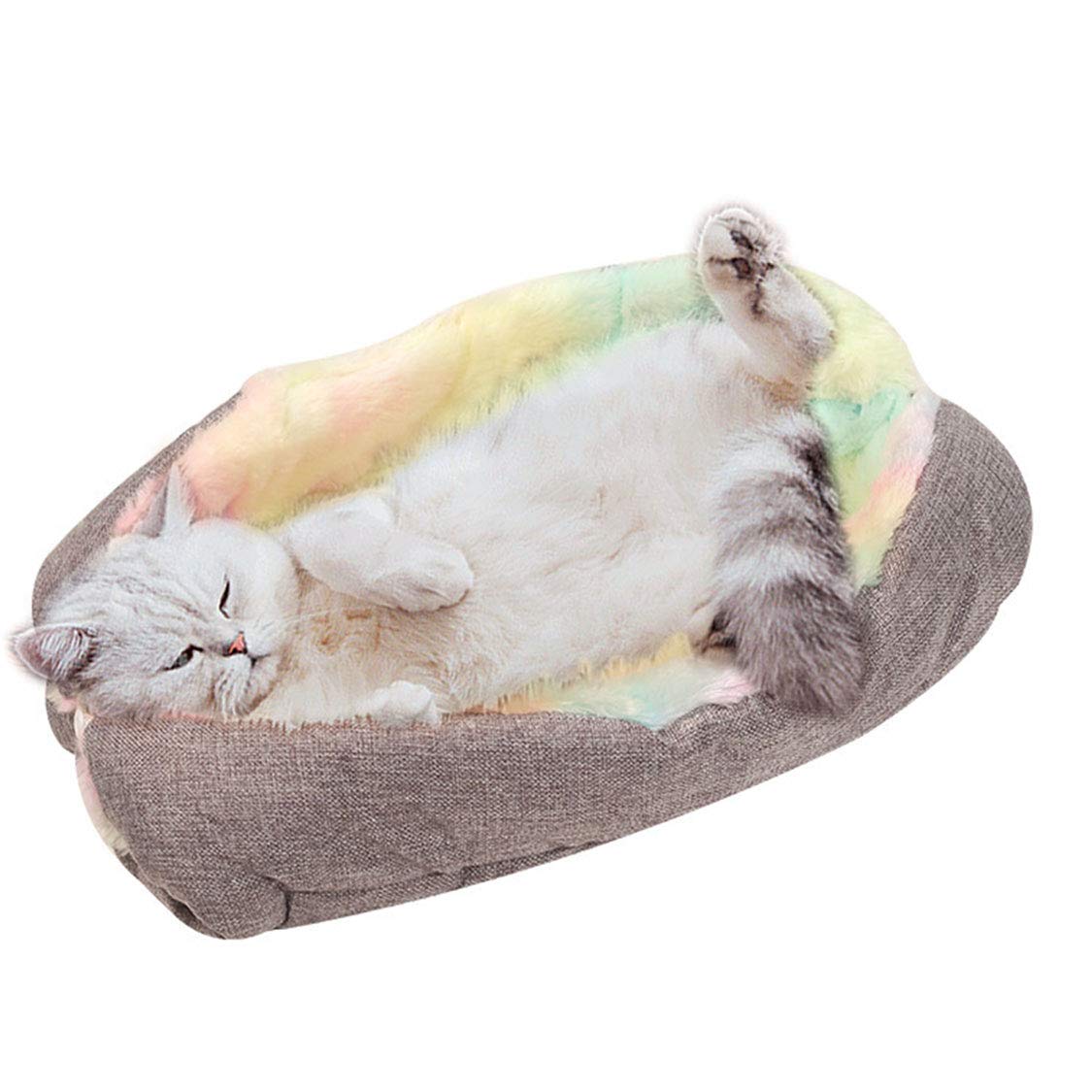 PAPIEEED Plush Pet Bed Rug, Soft Dog Mat Nest Indoor Snooze Cat Blanket Cuddler, Carpet for Puppy Kitten