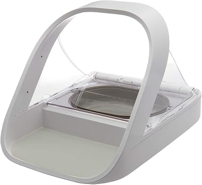 SureFlap SureFeed Microchip Pet Feeder with Sealed Lid White 4 C Batteries Not