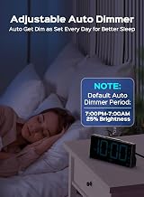 GOLOZA Digital Alarm Clock 4 Brightness Levels Dual Alarms USB Port DST 12/24H view 4