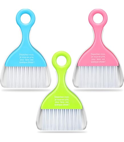 thumbnail image 2 of Scrub Buddies Cleaning Dust Pan & Brush Set – Whisk Broom Portable Combo, New 2 of 4
