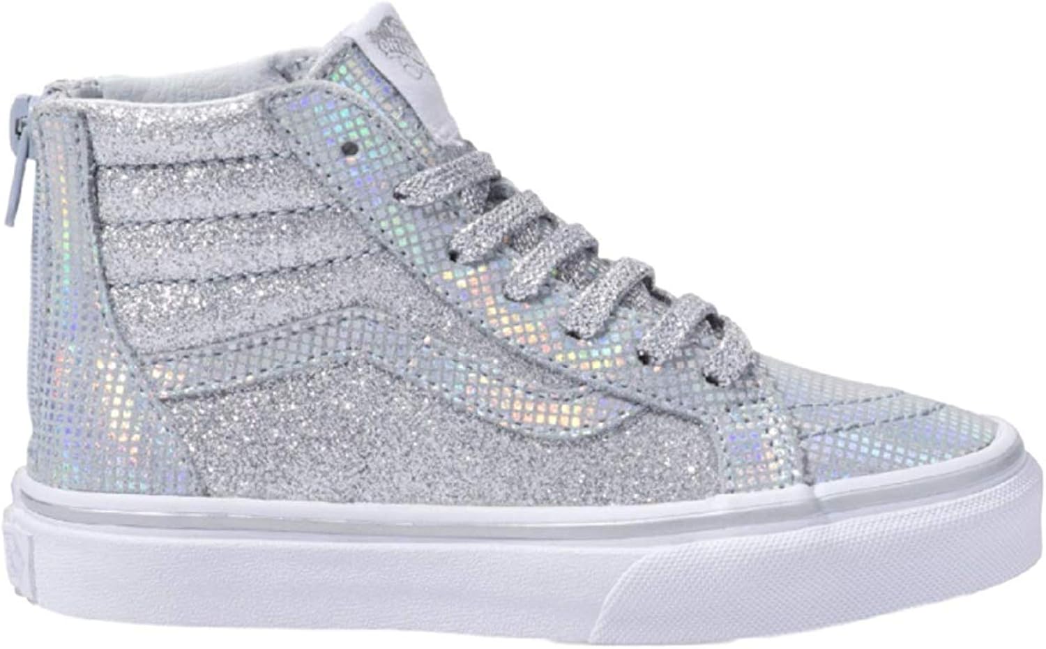 Vans Kids Sk8Hi Zip (Little Kid/Big Kid) Metallic Glitter