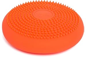 BouncyBand Wiggle Seat, Orange, 1-Pack – Small 10.75” D x 2.5” H Wobble Cushion for Kids Aged 3-7 – Sensory Tool Promotes Act