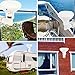 Philex Outdoor Digital TV Amplified Antenna - Dome Attic Antenna with Signal Booster Support for VHF/UHF with Built-in 4G LTF Filter Noise-Free Digital 360 Degree Reception 33FT Coax Cable, White