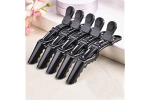 6Pcs Hairdressing Alligator Clip Salon Perm Hair Dye Plastic Hairpin Wig Clip Haircut Partition Styling Supplies
