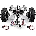 Dual Drive Electric Cart Conversion Kit Easy Carry 200kg 8 Inch Wheel Set for DIY Electrical Pull Barrow Trolley Capacity 400lbs with Reverse（24V 250W Max 6kph）