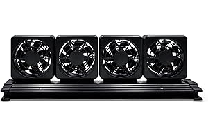 Aquarium Cooling Fan, 4 Head Aquarium Chillers Cooling Fan, 2 Wind Speed Adjustable Aquarium Chillers for Salt Fresh Water