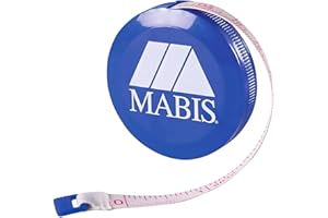MABIS Retractable Tape Measure, Compact Flexible Measuring Tape, Body Tape Measure, 60 Inches, Blue