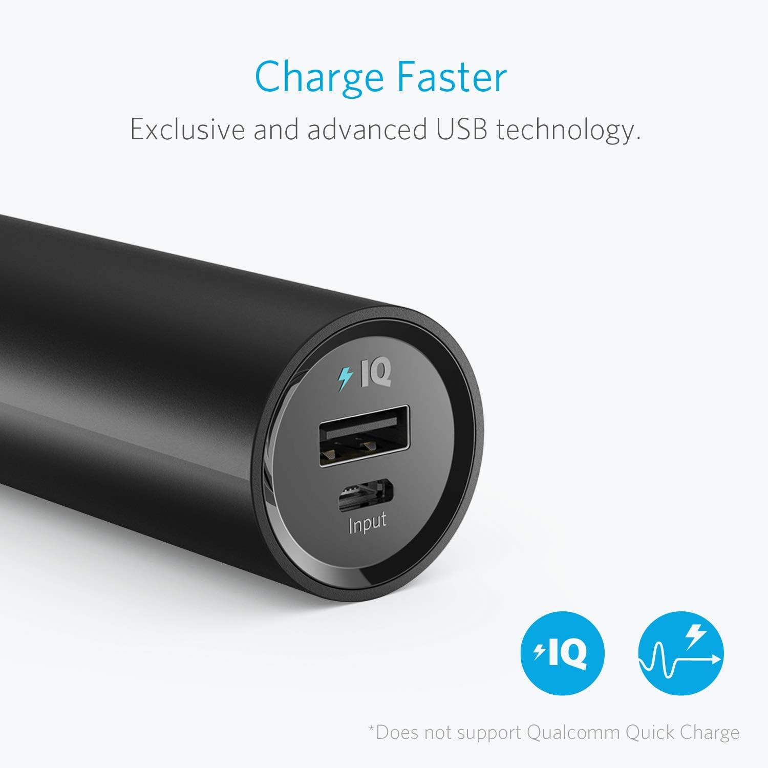 Anker PowerCore 5000 Portable Charger, Ultra-Compact 5000mAh External Battery with Fast-Charging Technology, Power Bank for iPhone, iPad, Samsung Galaxy and More