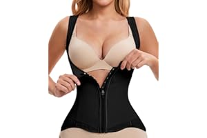 anylost Waist Trainer for Women Zipper Corset Shapewear with Tummy Control for Workouts and Daily Wear