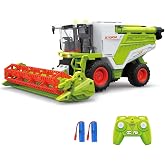 KNACKTOYZ RC Farm Tractor Toy for Kids, 2.4G Remote Control Combine Harvester Truck with Sounds, Lights &amp; Spray, 1:24 High Simulation Toddlers Vehicle Toys, Christmas Birthday Gift for Boys Girls 3-8