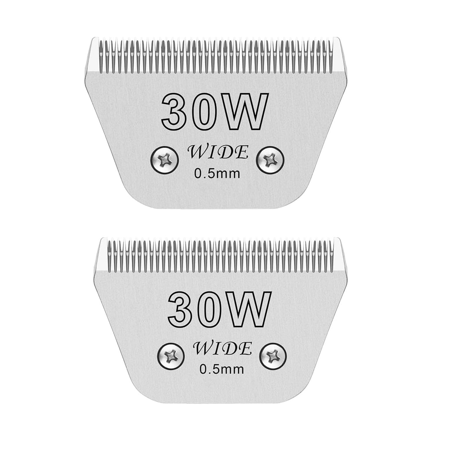 Photo 1 of  30W Wide Blades for Dog Grooming Blades Compatible with Andis,Oster A5,Wahl km10 Dog Clippers,Size-#30W, 1/50 Inch Cut Length (0.5mm)