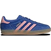 adidas Originals Gazelle Indoor Womens Sneaker (Blue Semi Pink Spark, 6)