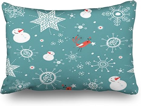 Amazon Lolyeahスロー枕カバークリスマステクスチャテクスチャ雪だるま鳥装飾枕カバーカスタムホーム装飾クッション枕カバー X30 オレンジ 枕 抱き枕 オンライン通販