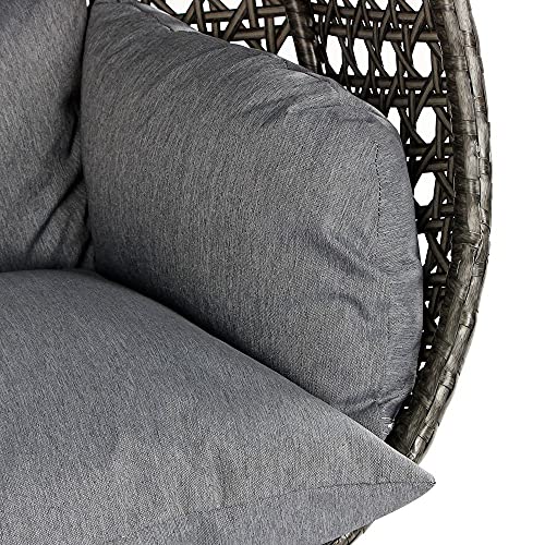 Island Gale® Luxury 2 Person Wicker Swing Chair ((2 Person) XLarge