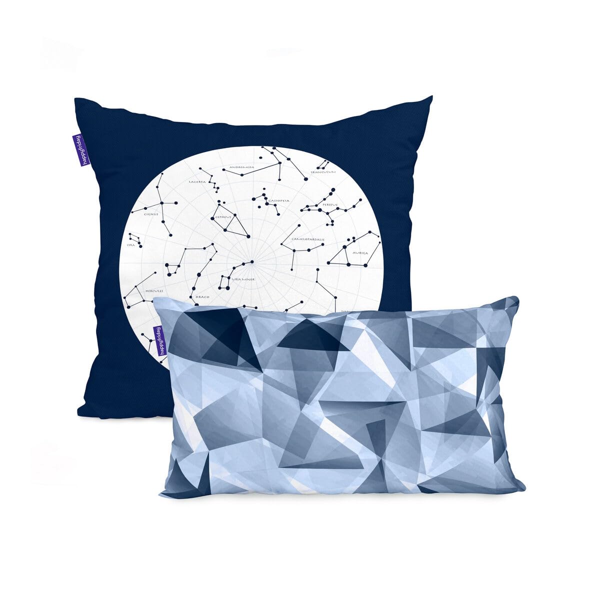 HappyFriday Blanc Cosmos Cushion Cover Multicolor 2 Pieces