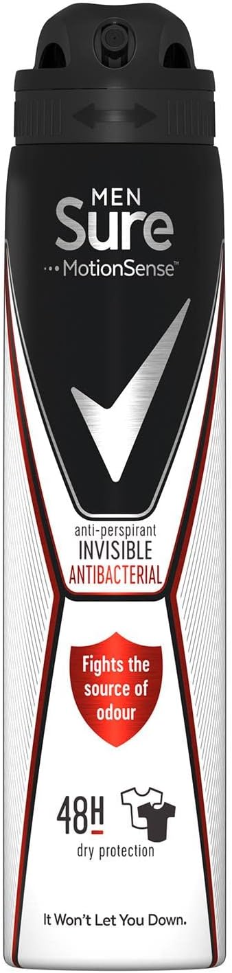 Sure Invisible Antibacterial Anti-perspirant Deodorant Aerosol 250ml