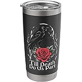 Till Death Do Us Part Black Crow Graphic Tee Stainless Steel Insulated Tumbler