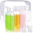 Cosywell Travel Shampoo Bottles 4pcs 3.4oz TSA Approved Travel Bottles for Toiletries Travel Size Bottles Leak Proof Empty Lotion Containers with Flip Cap Small Plastic Squeeze Bottles