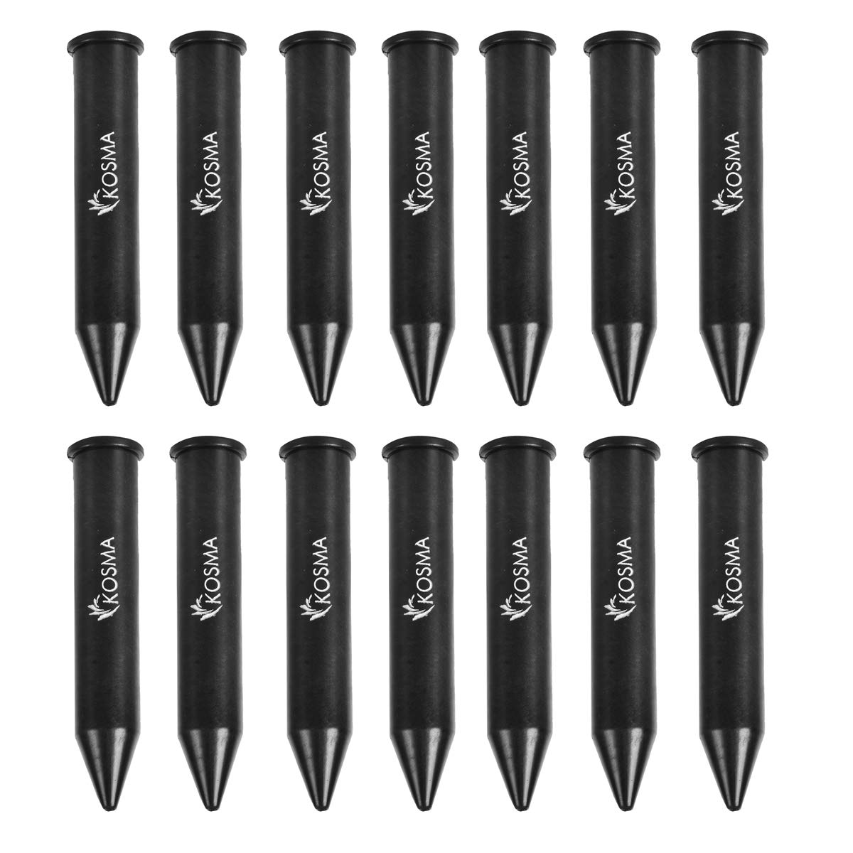 Kosma Corner Pole Housing Rugby | Plastic Ground Spike Base - Black - Set of 14 pc