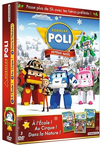 Robocar Poli - Coffret : À l'école ! + Au cirque ! + Dans la nature ! - Pack