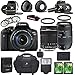 Canon EOS Rebel T6i 24.2MP DSLR Camera with Canon EF-S 18-135mm f/3.5-5.6 IS STM Lens + Tamron 70-300mm AF Lens + 2pc 32GB SD Cards + Auxiliary Lens Kit + Flash + 6pc Filter Kit + Case