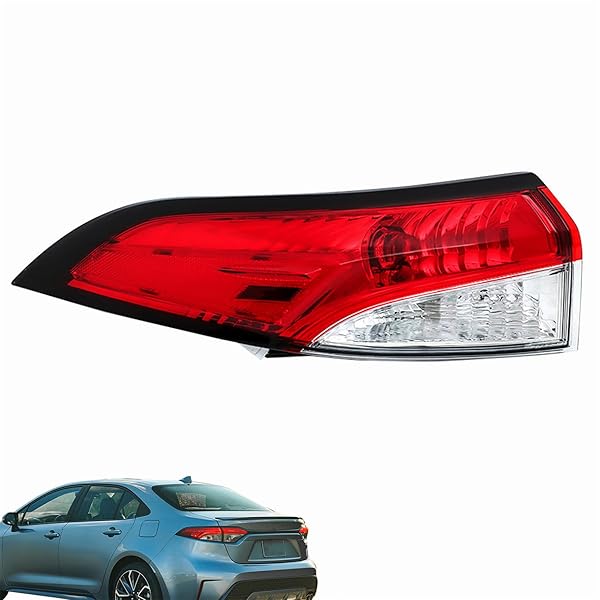 WALTYOTUR CLEAR LEN REAR OUTER TAIL LIGHTS BRAKE...