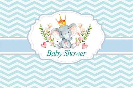 Yongfoto 2 2x1 5m Fondo De Fotografia Telon De Fondo Baby Shower Unisexo Elefante Corona Oro Flores Mantel Fondo Chevron Telon De Fondo Photo Booth Infantil Party Banner Ninos Photo Studio Atrezzo Amazon Es Electronica