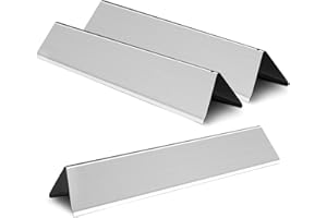 Kalomo BBQ Gas Grill Replacement Parts, 15.3" Grill Heat Plates Shield Flavorizer Bar Heat Tent Burner Cover Kit for Weber 7635 Spirit 200 Series, E-210, S-210, E-220, S-220, Weber 46100001, 46110001