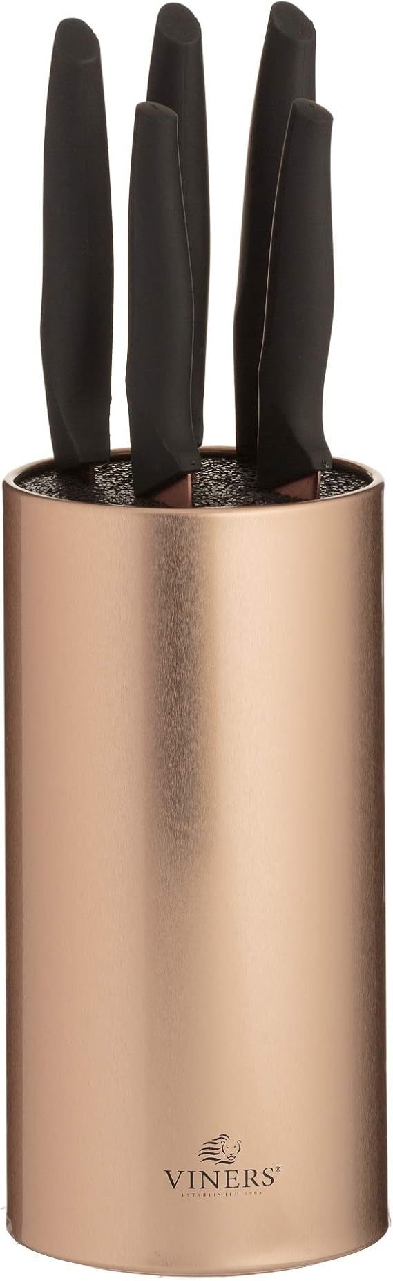 Viners 0305.183 Opulence 5Piece Knife Block Set, Rose Gold, Stainless