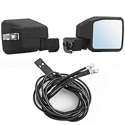 RC Car Rearview Mirror with Light for 1/10 Crawler