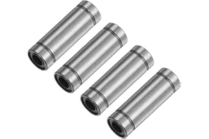 uxcell 4pcs LM6LUU Linear Ball Bearings, 6mm Bore Dia, 12mm OD,35mm Length, Linear Motion Bearing for CNC Machine Tool 3D Printer