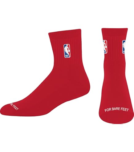 For Bare Feet - Calzini Unisex WNBA KA-Pow Player Crew - Taglia Large - Ufficiali