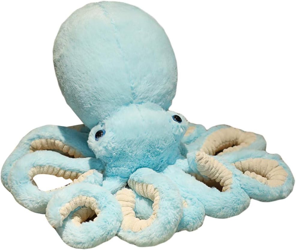 Plüschtier Oktopus – 18 Zoll, Blau, Realistisches Tiefsee-Spielzeug