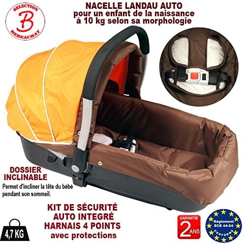 Nacelle Auto Landau Pour Bebe Coloris Brown Et Orange N11 Accessoires De Poussettes Nacelles Nacelle Auto Landau Pour Bebe Coloris Brown Et Orange N11 Accessoires De Poussettes Nacelles