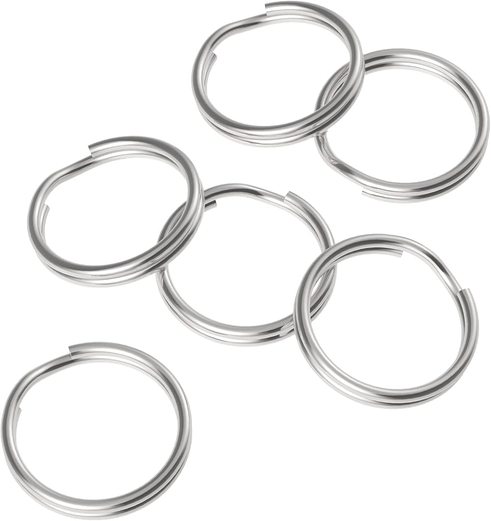 Uniclife 100 Pack 12mm Mini Split Jump Ring with Double Loops Jewelry Connectors