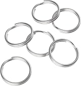 Uniclife 100 Pack 12mm Mini Split Jump Ring with Double Loops Jewelry Connectors