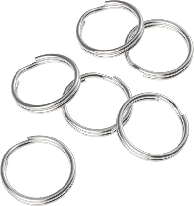 Uniclife 100 Pack 12mm Mini Split Jump Ring with Double Loops Jewelry Connectors
