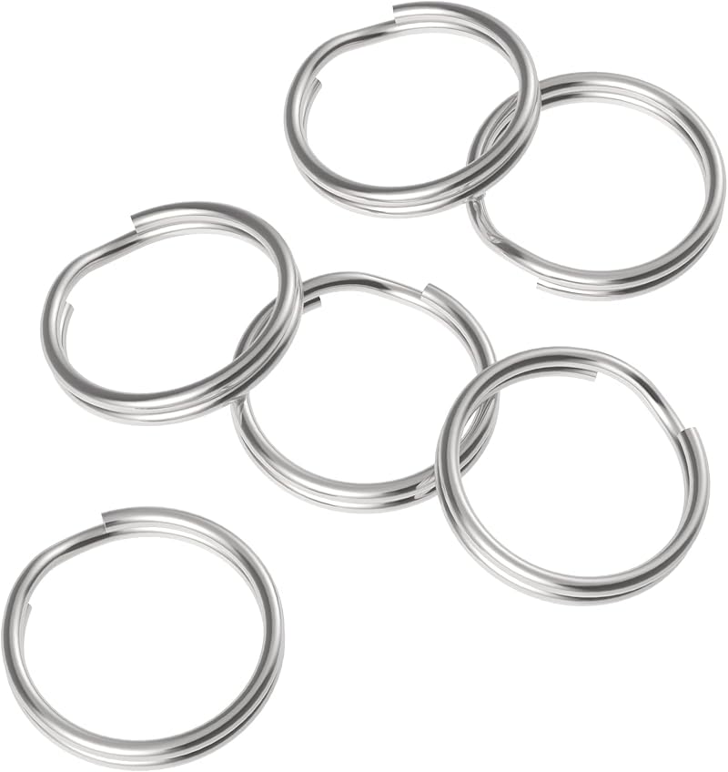 Uniclife 100 Pack 12mm Mini Split Jump Ring with Double Loops Jewelry Connectors