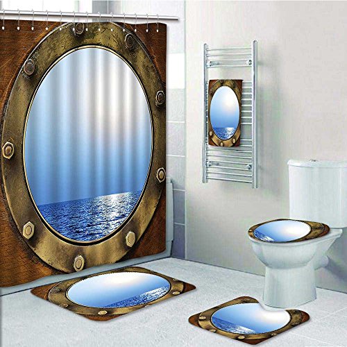 Free Shipping Vroselv Designer Bath Polyester 5 Piece Bathroom Set