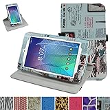 ALCATEL ONETOUCH POP 7 LTE Rotating Case,Mama Mouth 360 Degree Rotary Stand With Cute Lovely Pattern Cover For 7