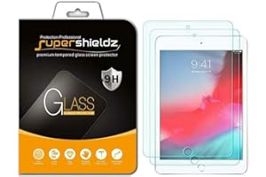 Supershieldz (2 Pack) Designed for Apple iPad Mini 5 (2019) and iPad Mini 4 Tempered Glass Screen Protector, Anti Scratch, Bubble Free
