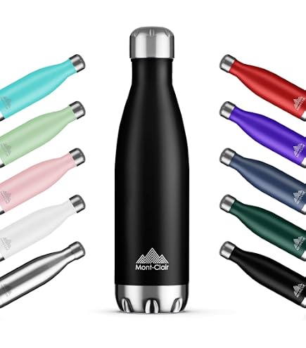 24Bottles Clima Stainless Steel Insulated Bottle  500ml, Keeps Drinks Hot  12H & Cold 24H Water Bottle Stainless Steel