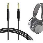 GEEKRIA Audio Cable Compatible with Master &amp; Dynamic MG20/MW65, V-Moda Crossfade M-100/M-80, HyperX Cloud Mix 2, 3.5mm Aux Replacement Stereo Cord (4 ft/1.2 m)