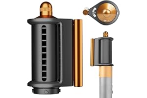 PUREGUST Smoothing Attachment for Dyson Airwrap Attachments Gold, Anti-Flight Flyaway Attachment Nozzle Compatible with Air wrap HS01 HS05