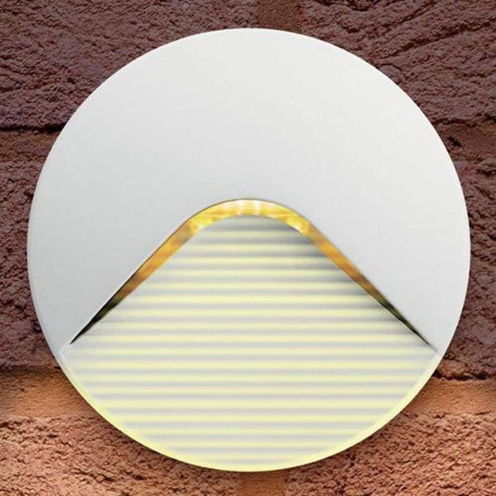 PathLux Round Surface Light IP65 2.2w 100lm 3000K White