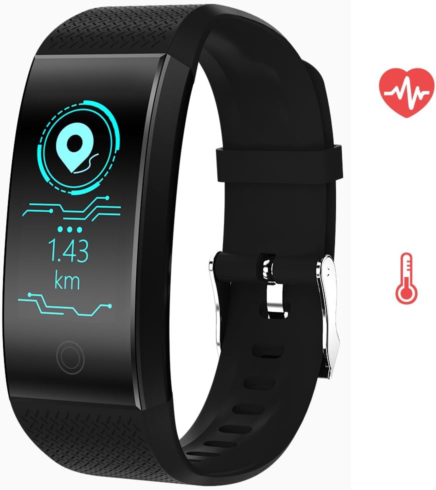Rorsche Fitness Tracker,Activity Tracker with Heart Rate Monitor Watch, IP67 Waterproof Smart Wristband with Calorie Counter Watch Pedometer Sleep Monitor for Kids Women Men