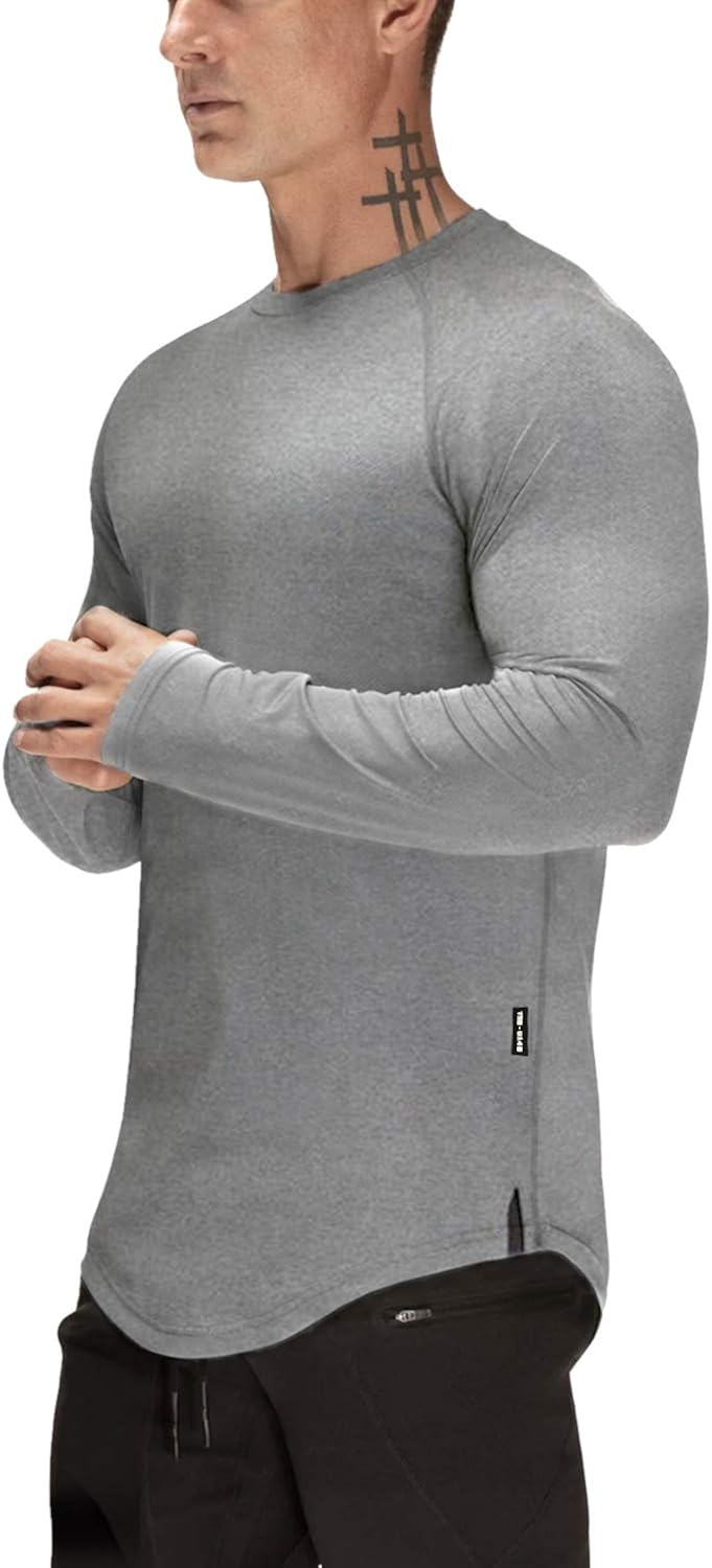Mens Gym Workout Slim Fit Short Sleeve T-Shirt Cotton Performance Athletic Shirts Running Fitness Tee at  Men’s Clothing store