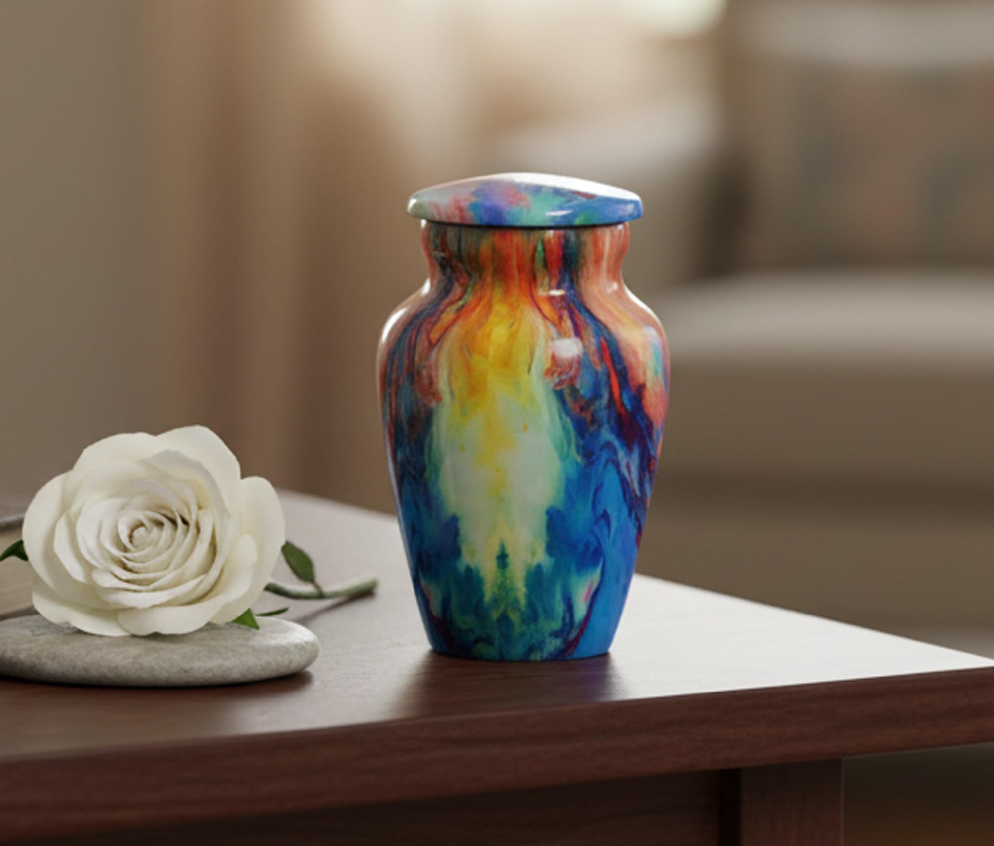 ESPLANADE Mini Cremation Urn, Multi-color, Aluminium, 50 ml
